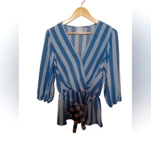 Naif Blue Stripes Blouse